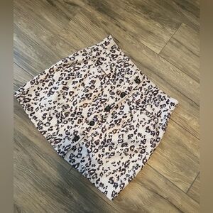 Maurices leopard skirt